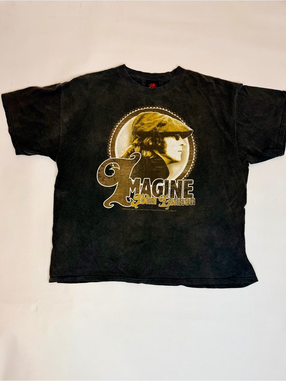 Vintage Y2K John Lennon Imagine T-Shirt Mens Black Tee Size 2X Zion Rootswear